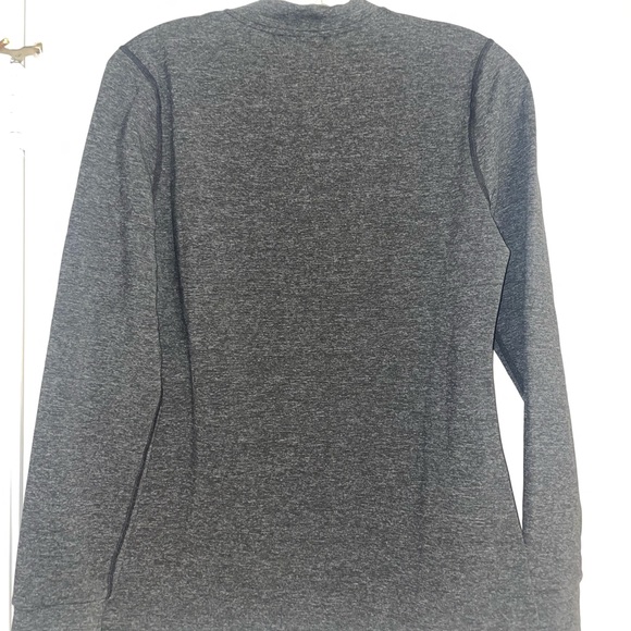 Fulbelle Womens Thermal Fleece Mock Neck Long Sleeve Running Shirts, Thumbholes - Picture 5 of 6